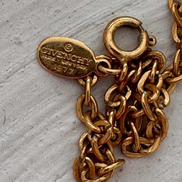 Givenchy Gold and Brown Pendant Necklace - Picture 3 of 4